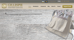 Desktop Screenshot of gillespiehandyman.com